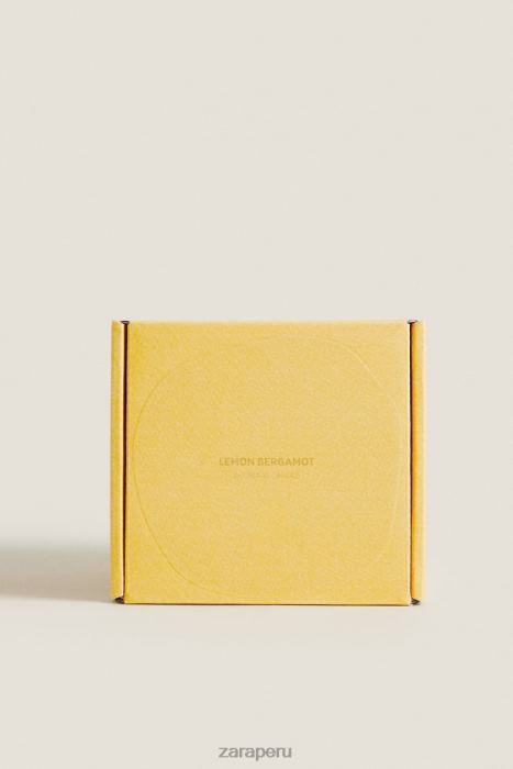 Zara unisexo (430 g) vela perfumada de limón y bergamota BDP8J1756 accesorios blanco