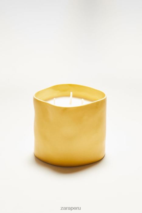 Zara unisexo (430 g) vela perfumada de limón y bergamota BDP8J1756 accesorios blanco