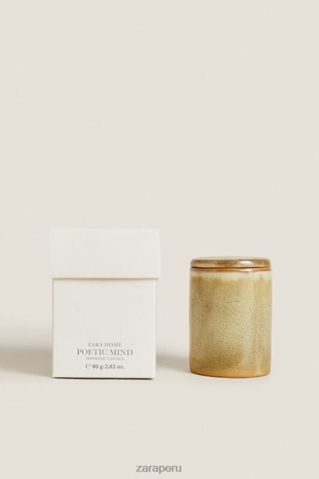 Zara unisexo (80 g) vela perfumada mente poética BDP8J1762 accesorios Rosa empolvado