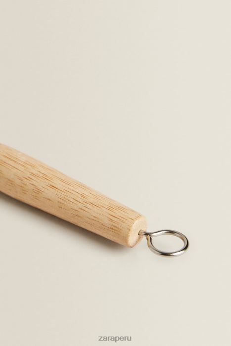 Zara unisexo cepillo de vajilla de madera BDP8J1789 accesorios beige claro