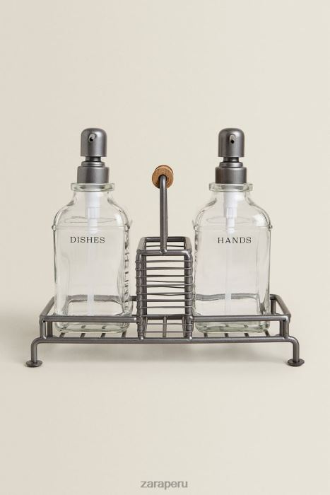 Zara unisexo dispensador doble con soporte BDP8J1785 accesorios acero