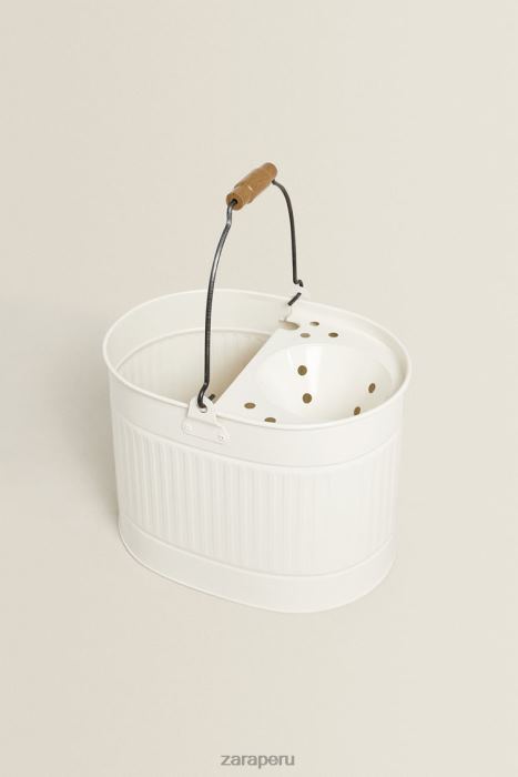 Zara unisexo juego de trapeador y balde BDP8J1780 accesorios crema