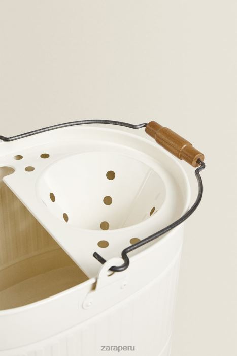 Zara unisexo juego de trapeador y balde BDP8J1780 accesorios crema