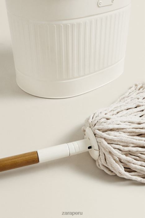 Zara unisexo juego de trapeador y balde BDP8J1780 accesorios crema