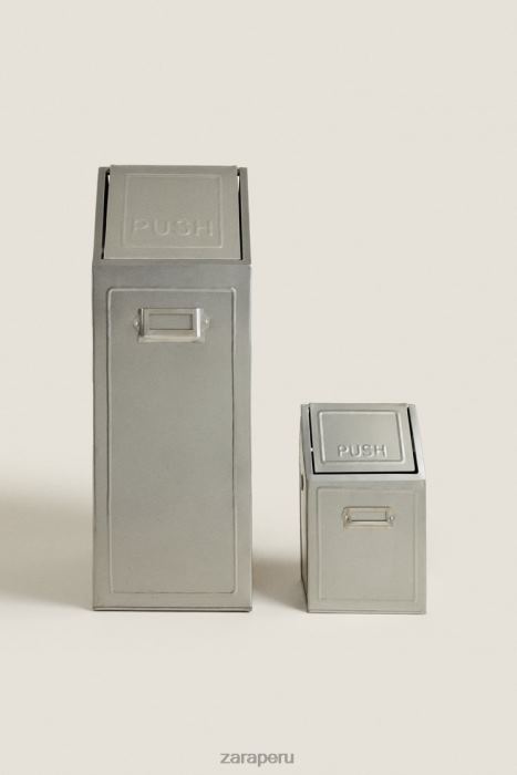 Zara unisexo papelera con tapa (169 oz) BDP8J1777 accesorios acero