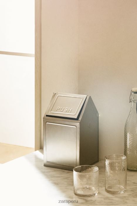 Zara unisexo papelera con tapa (169 oz) BDP8J1777 accesorios acero