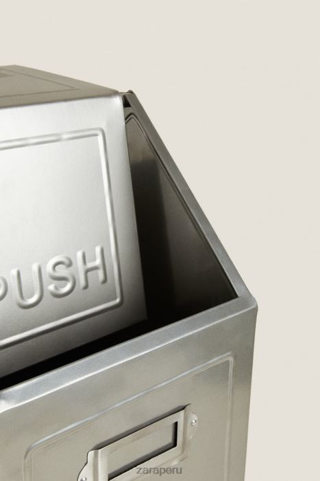 Zara unisexo papelera con tapa (20l) BDP8J1776 accesorios acero