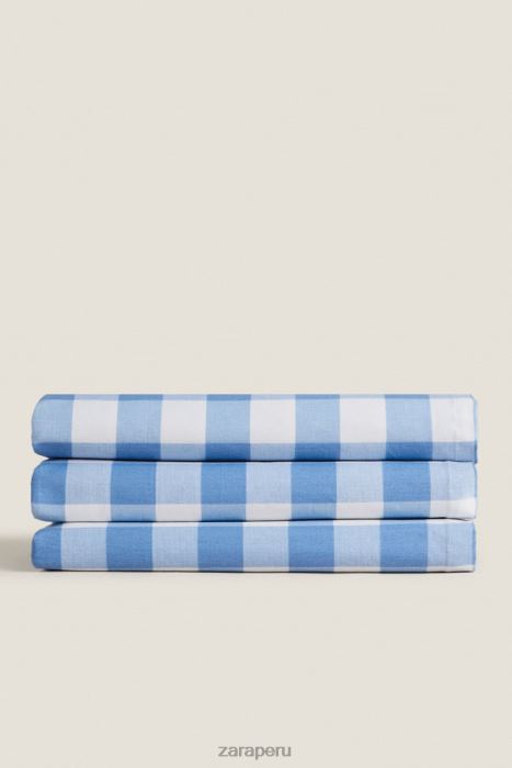 Zara unisexo mantel a cuadros de resina BDP8J1668 accesorios azul