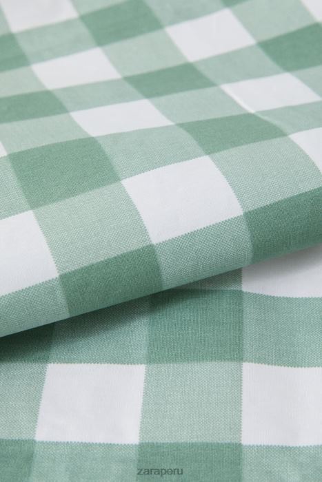 Zara unisexo mantel a cuadros de resina BDP8J1669 accesorios verde