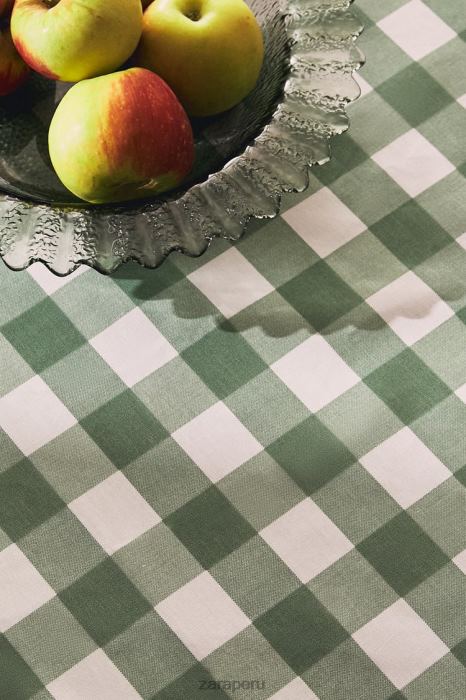 Zara unisexo mantel a cuadros de resina BDP8J1669 accesorios verde