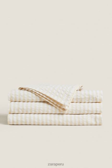 Zara unisexo mantel a rayas BDP8J1670 accesorios crudo