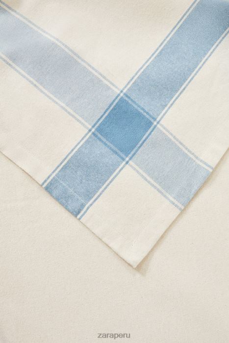 Zara unisexo mantel a rayas de hilo teñido BDP8J1674 accesorios azul