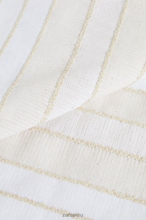 Zara unisexo servilletas de rayas con hilo teñido (paquete de 2) BDP8J1673 accesorios crudo