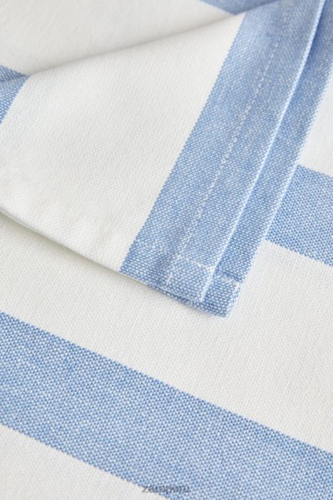 Zara unisexo servilletas de tela a rayas (juego de 2) BDP8J1667 accesorios azul