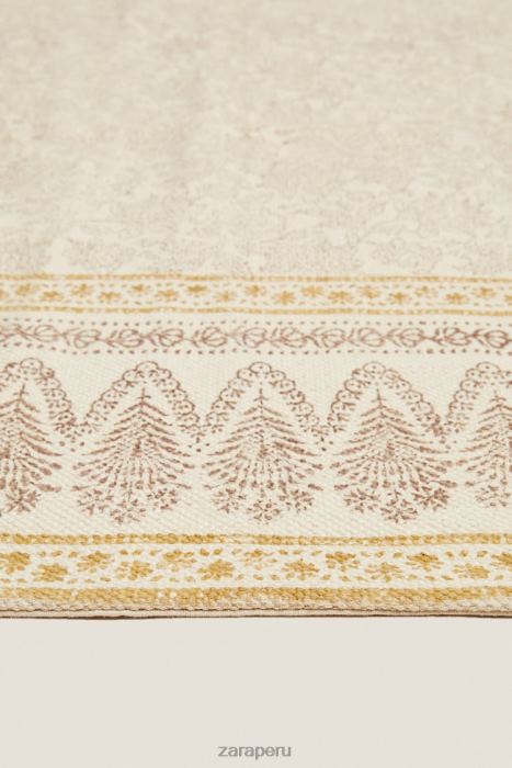 Zara unisexo alfombra con estampado de bloques BDP8J1638 accesorios multicolor