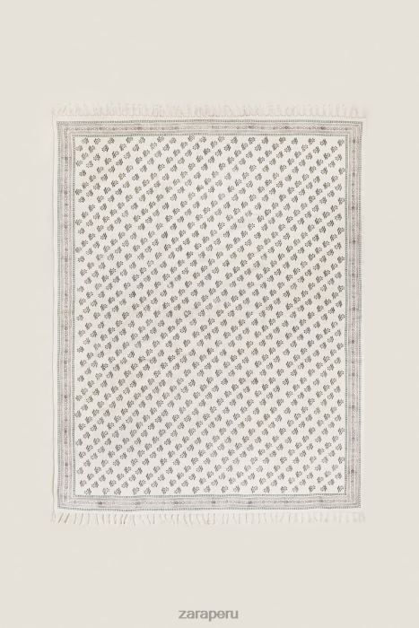 Zara unisexo alfombra con estampado de bloques BDP8J1642 accesorios multicolor