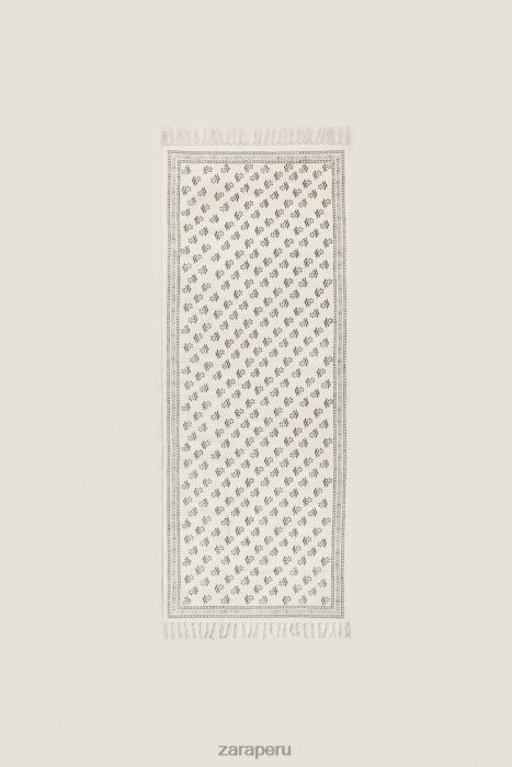 Zara unisexo alfombra con estampado de bloques BDP8J1642 accesorios multicolor