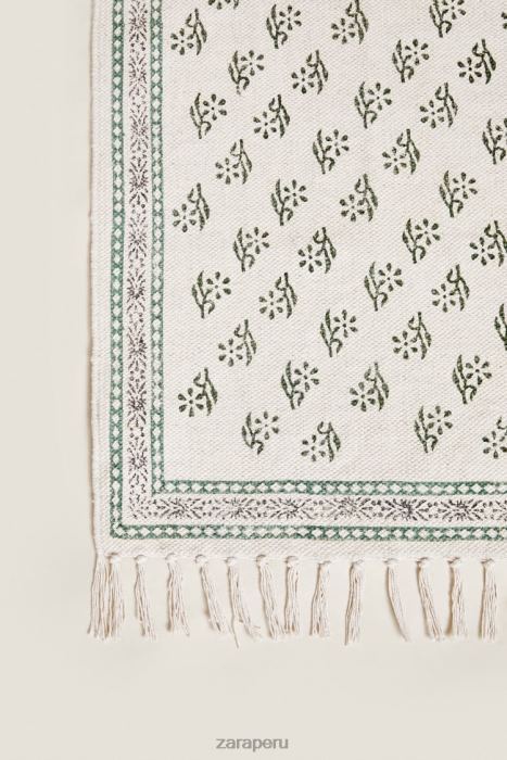 Zara unisexo alfombra con estampado de bloques BDP8J1642 accesorios multicolor