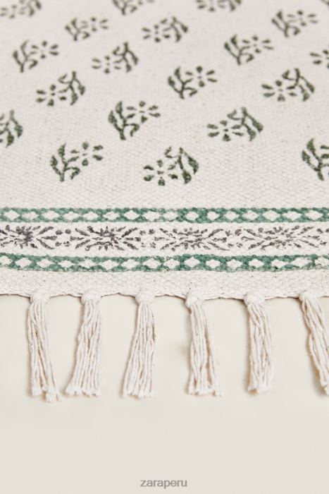 Zara unisexo alfombra con estampado de bloques BDP8J1642 accesorios multicolor