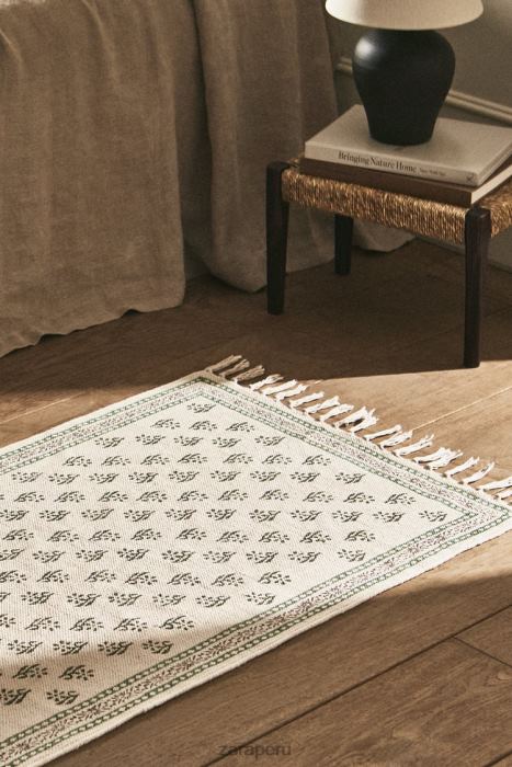 Zara unisexo alfombra con estampado de bloques BDP8J1642 accesorios multicolor