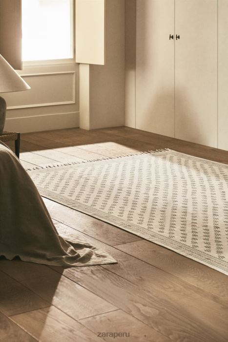 Zara unisexo alfombra con estampado de bloques BDP8J1642 accesorios multicolor