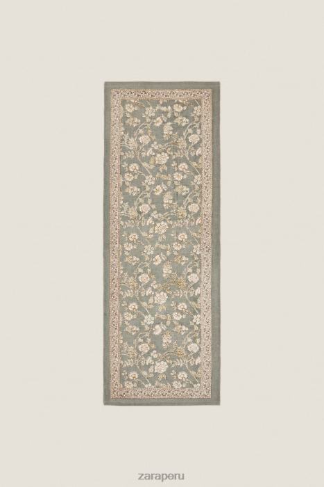 Zara unisexo alfombra con estampado floral BDP8J1641 accesorios multicolor