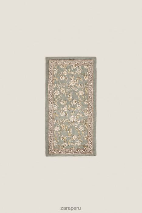 Zara unisexo alfombra con estampado floral BDP8J1641 accesorios multicolor
