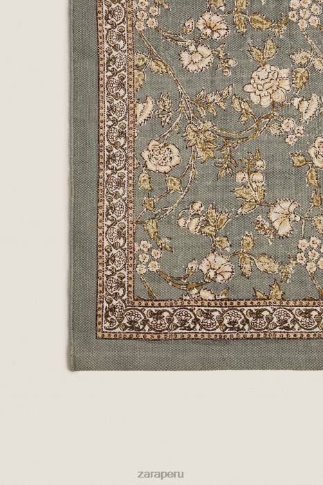 Zara unisexo alfombra con estampado floral BDP8J1641 accesorios multicolor