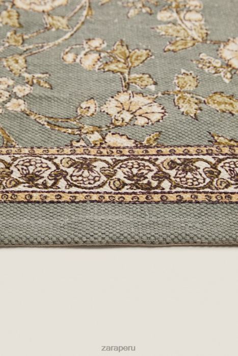 Zara unisexo alfombra con estampado floral BDP8J1641 accesorios multicolor