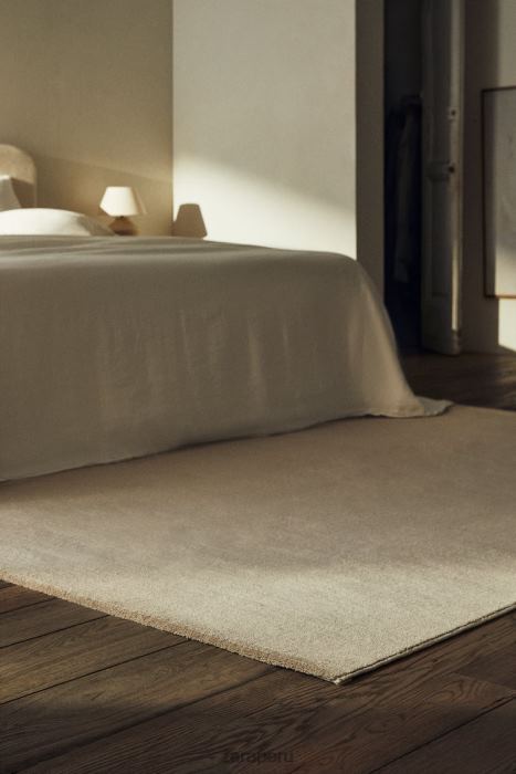 Zara unisexo alfombra con textura suave al tacto BDP8J1648 accesorios gris/beige