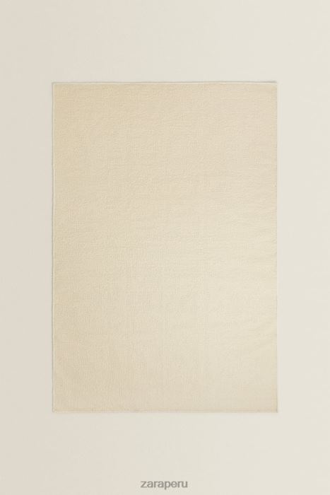 Zara unisexo alfombra de lana ondulada BDP8J1649 accesorios ostra blanca