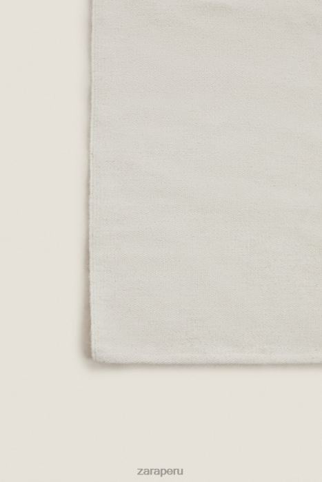 Zara unisexo alfombra de mezcla de lana BDP8J1650 accesorios crudo