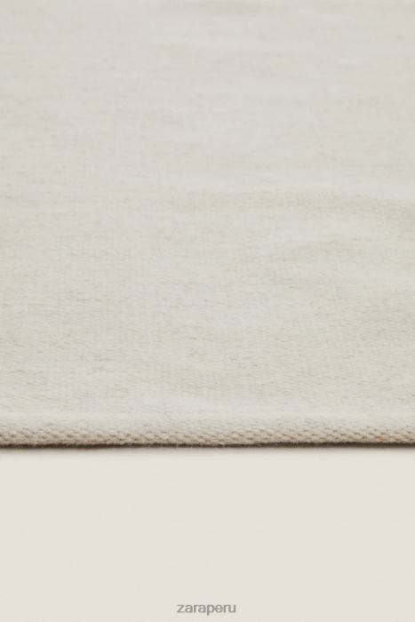 Zara unisexo alfombra de mezcla de lana BDP8J1650 accesorios crudo