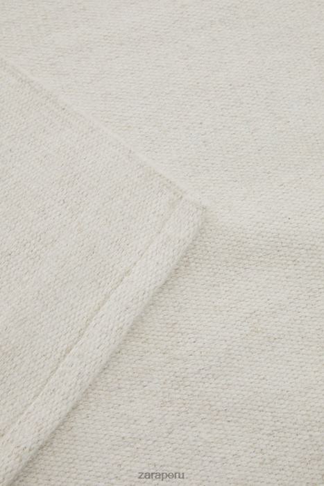 Zara unisexo alfombra de mezcla de lana BDP8J1650 accesorios crudo