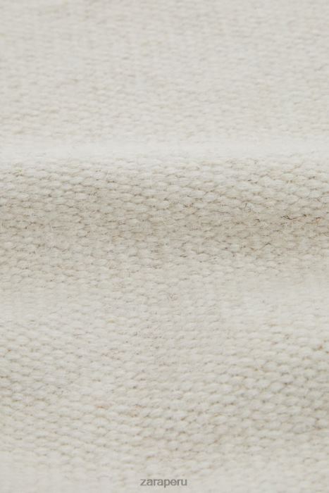 Zara unisexo alfombra de mezcla de lana BDP8J1650 accesorios crudo