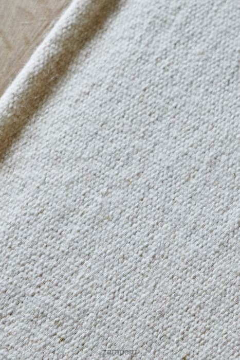 Zara unisexo alfombra de mezcla de lana BDP8J1650 accesorios crudo