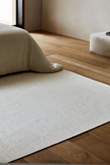 Zara unisexo alfombra de mezcla de lana BDP8J1650 accesorios crudo