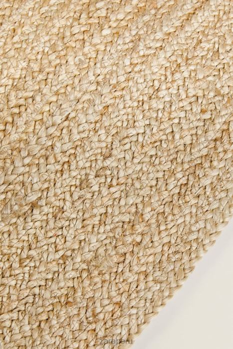 Zara unisexo alfombra de yute. BDP8J1645 accesorios beige claro