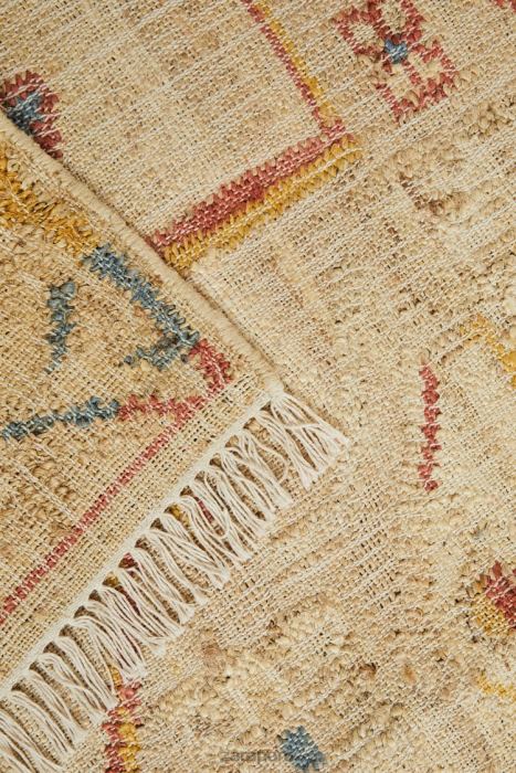 Zara unisexo alfombra de yute vintage BDP8J1640 accesorios beige claro