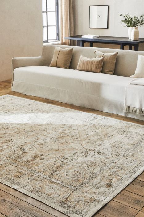 Zara unisexo alfombra efecto vintage BDP8J1657 accesorios marrón