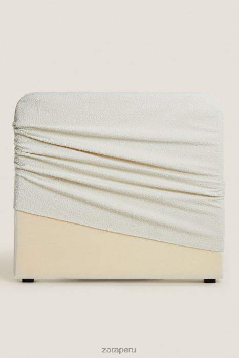 Zara unisexo cabecero con funda de boucle BDP8J1635 accesorios ostra blanca
