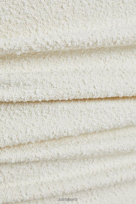 Zara unisexo cabecero con funda de boucle BDP8J1635 accesorios ostra blanca