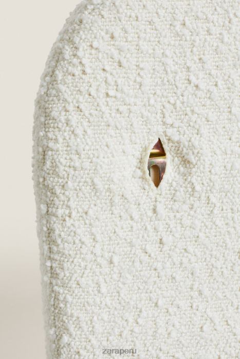 Zara unisexo cabecero con funda de boucle BDP8J1635 accesorios ostra blanca
