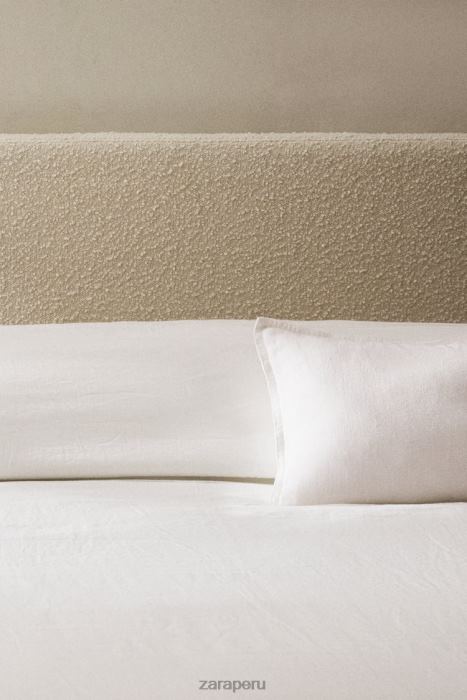 Zara unisexo cabecero con funda de boucle BDP8J1635 accesorios ostra blanca