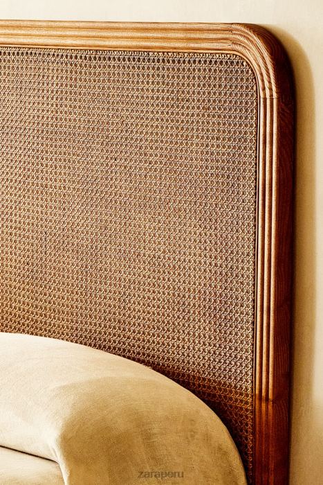 Zara unisexo cabecero de fresno y ratán BDP8J1634 accesorios beige claro