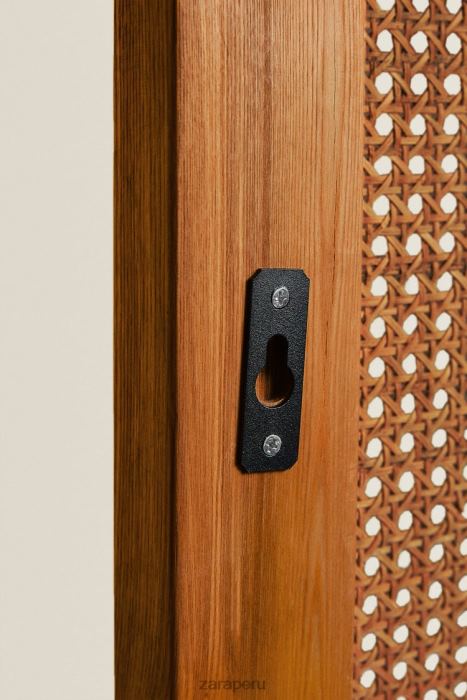 Zara unisexo cabecero de fresno y ratán BDP8J1634 accesorios beige claro