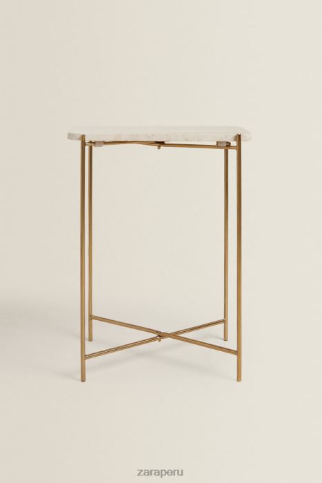 Zara unisexo mesa auxiliar de mármol BDP8J1632 accesorios crema