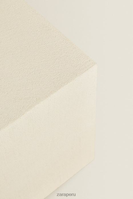 Zara unisexo mesa con acabado de cemento BDP8J1633 accesorios ostra blanca