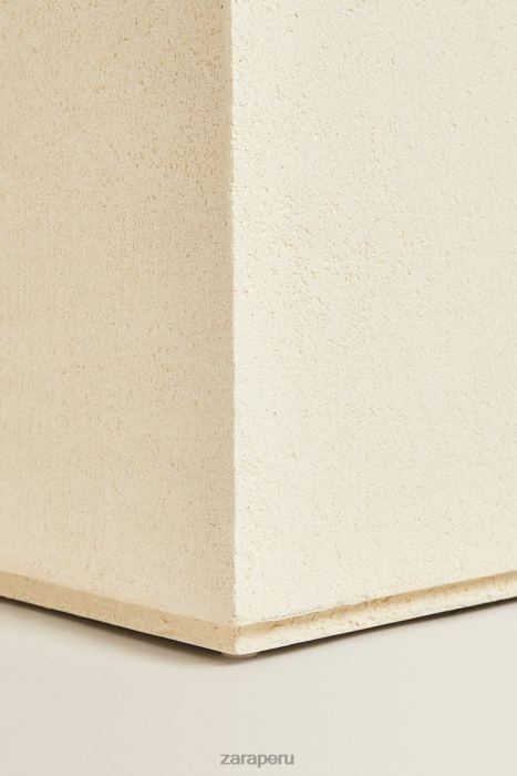 Zara unisexo mesa con acabado de cemento BDP8J1633 accesorios ostra blanca