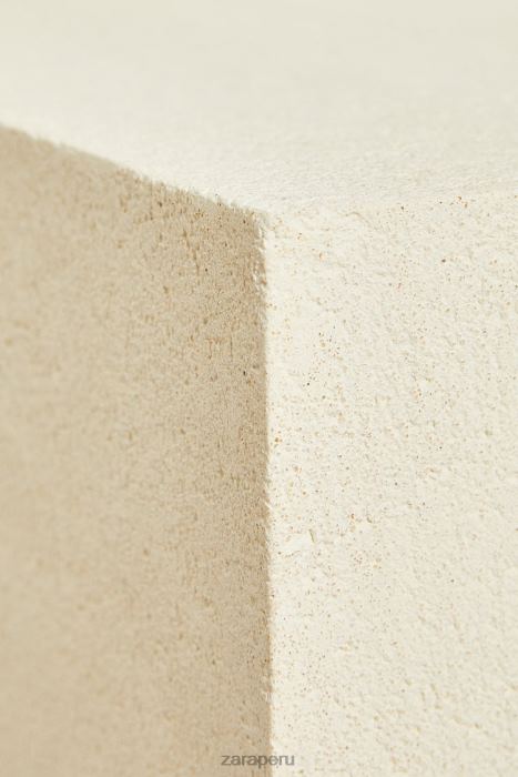 Zara unisexo mesa con acabado de cemento BDP8J1633 accesorios ostra blanca